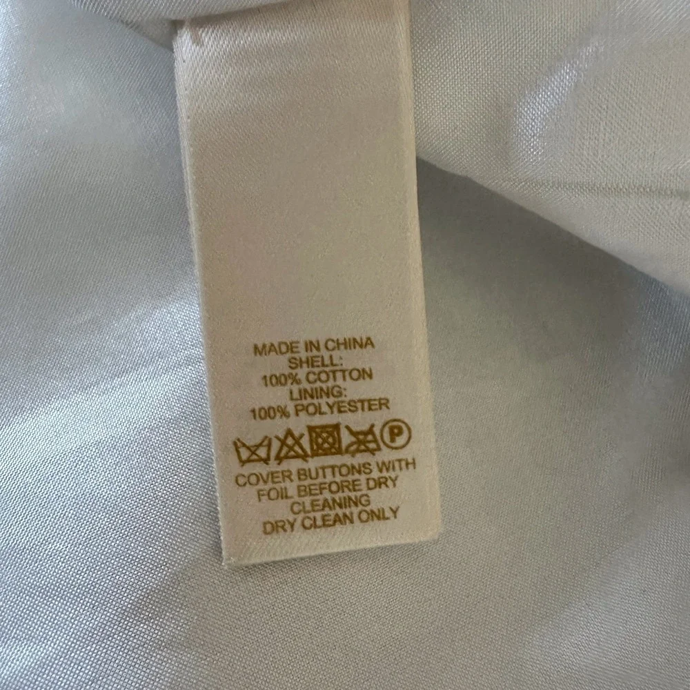 Kate Spade New York Monaco Shipley White and Gray Trench Coat